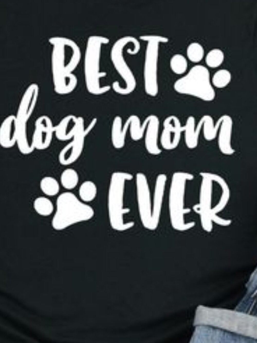 Best Dog Mom Ever, Dog Mom T Shirt, Best Dog Mom, Pet Mom, Dog Lover Shirt - Picture 2 of 3